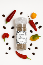 Load image into Gallery viewer, Hot Coffee Salt grinder made with espresso and superhot peppers by Summa Salts

